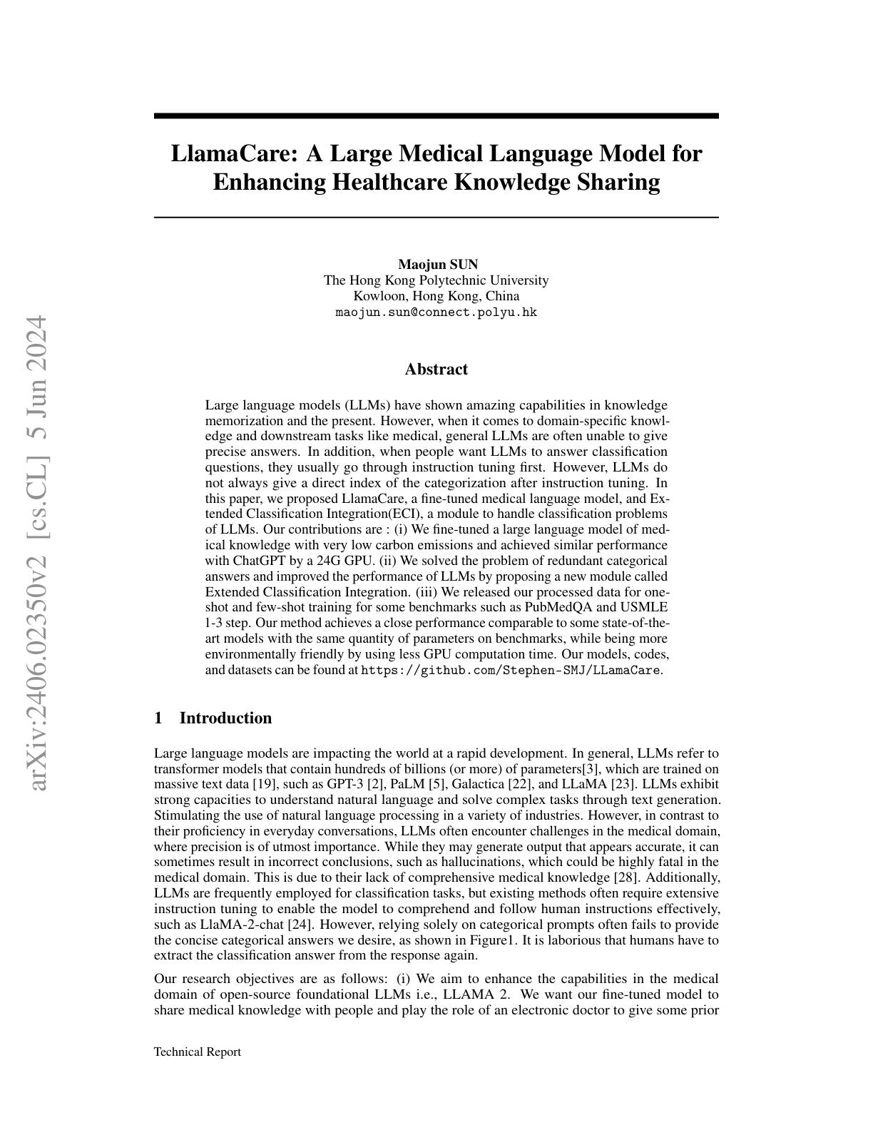 LlamaCare A Large Medical Language Model For Enhancing Healthcare Llamacare a large medical language model for enhancing healthcare