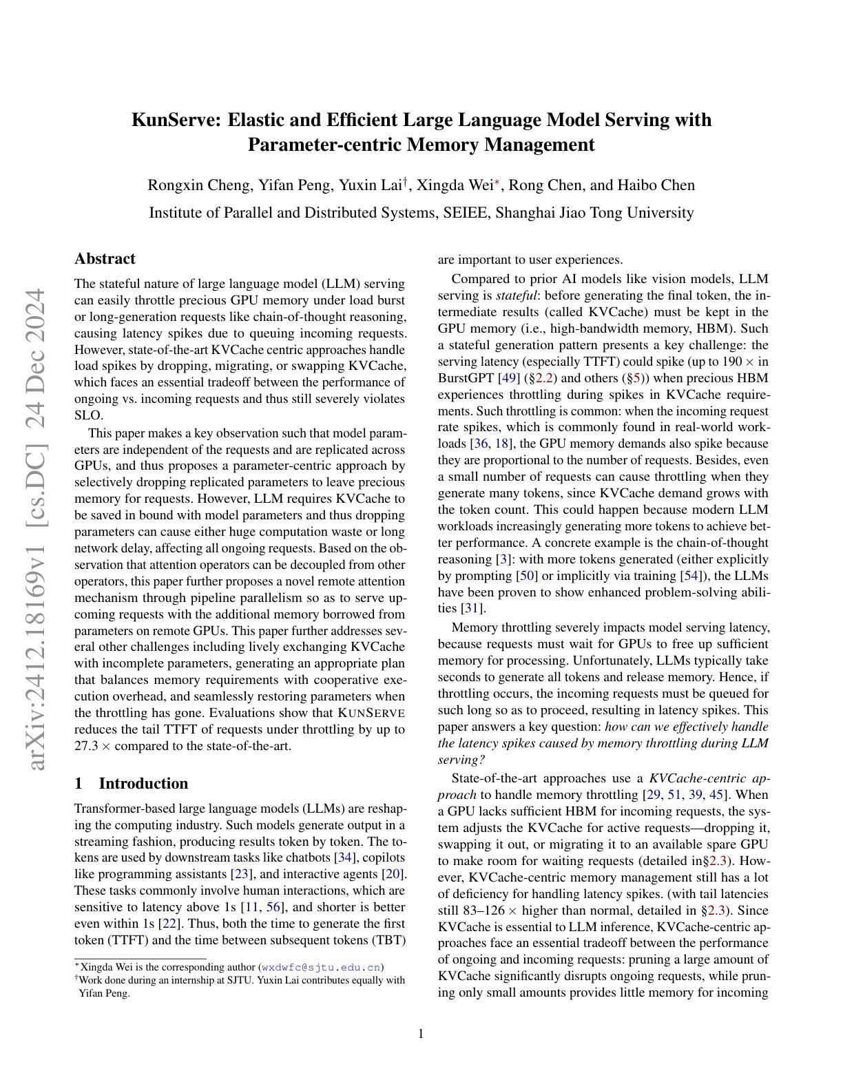 KunServe Elastic And Efficient Large Language Model Serving With kunserve-elastic-and-efficient-large-language-model-serving-with