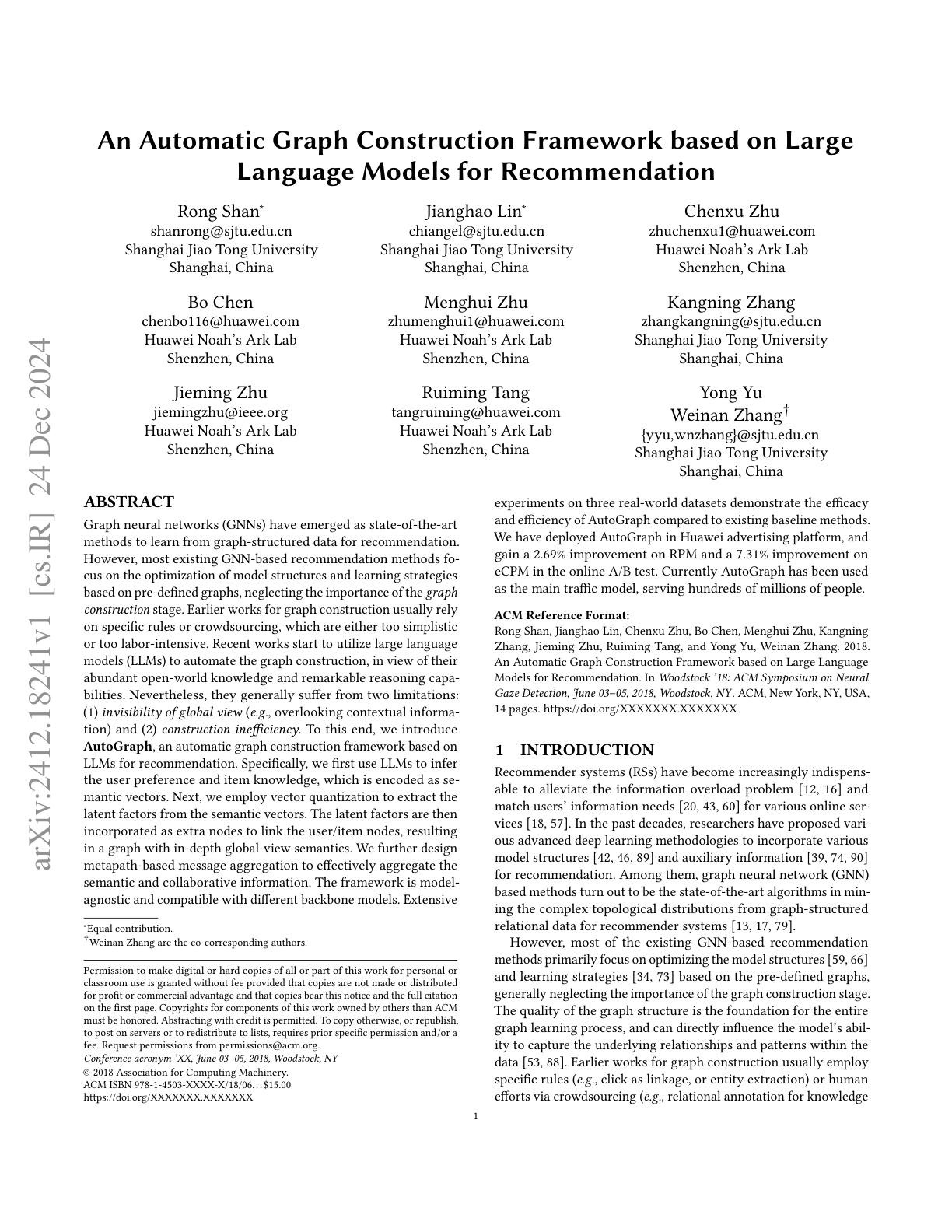 An Automatic Graph Construction Framework based on Large Language ...
