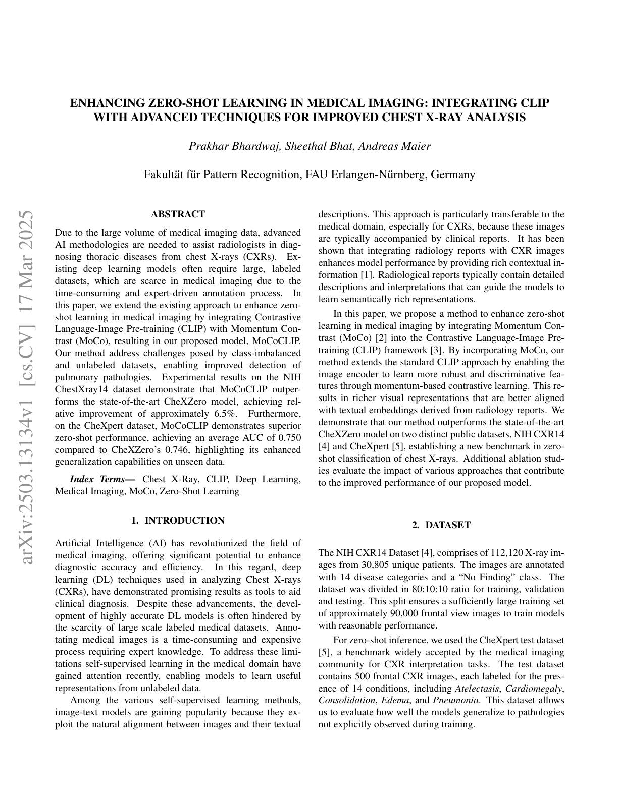 Enhancing Zero shot Learning In Medical Imaging Integrating Clip With Enhancing zero shot learning in medical imaging integrating clip with